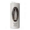 candelotto madonna di lourdes 13x6 cm bianco