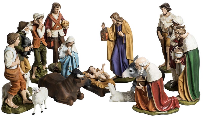 Presepe completo vetroresina 60 cm 15 statue