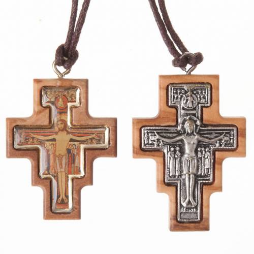ciondolo pendente ulivo croce san damiano