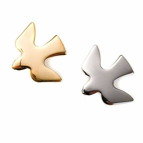 Spilla Colomba argento 925 dorata