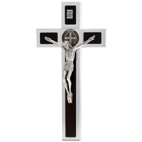 Croce San Benedetto Intarsio Legno