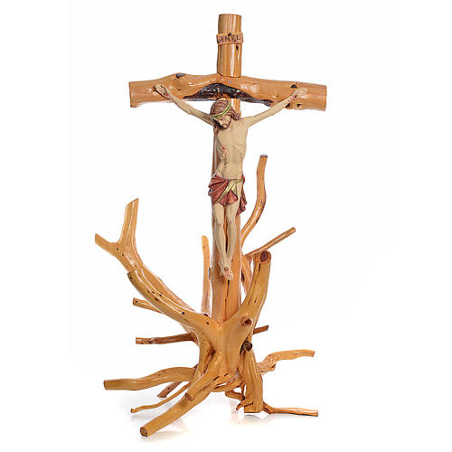 crocifisso in legno di abete