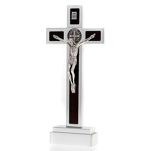 croce-san-benedetto-prestige-intarsio-legno-con-base