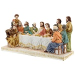 ultima cena tovaglia dorata