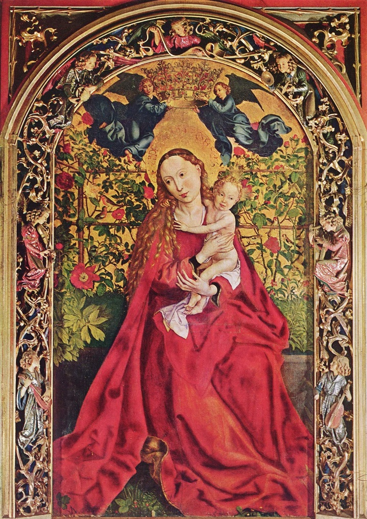 madonna del roseto - Martin_Schongauer