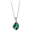 pendente apribile ovetto verde stile faberge