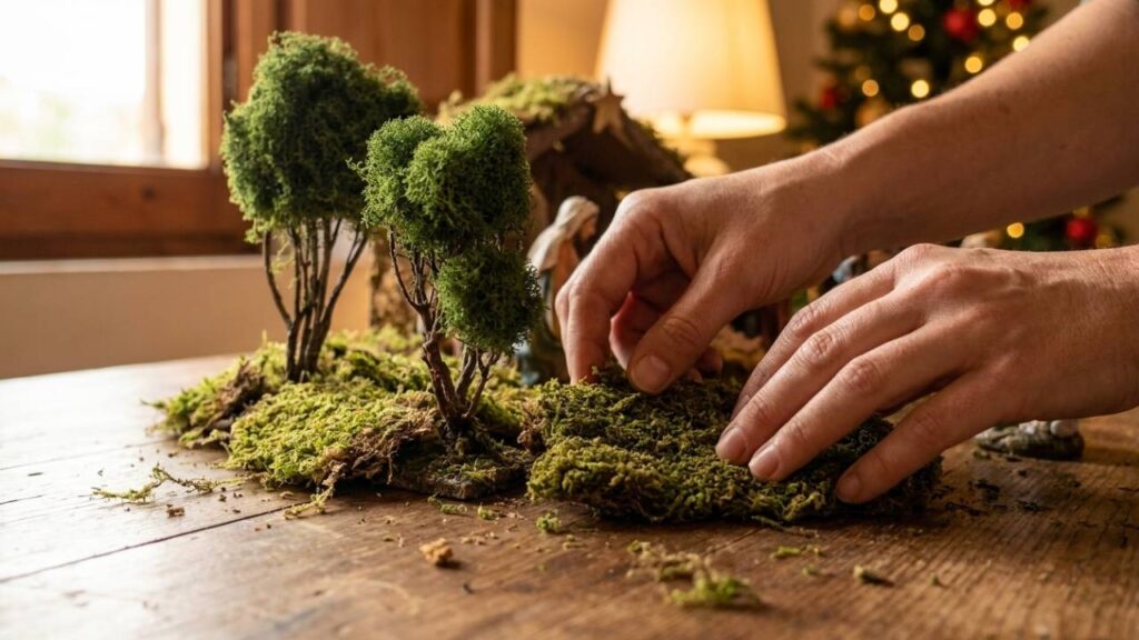 sistemazione muschio