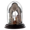 scena nativita stile arabo campana di vetro 20x15 cm presepe napoli