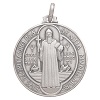 medaglietta s. benedetto argento 925