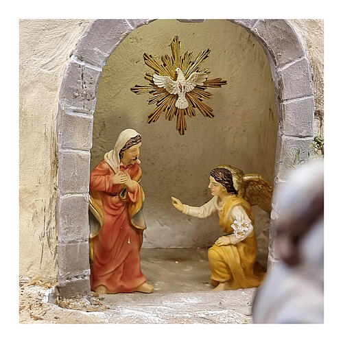 annunciazione angelo a maria statue 9 cm