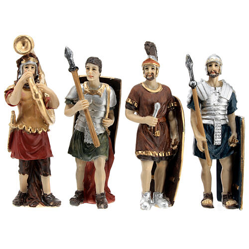 soldati romani 4 pz presepe 9 cm