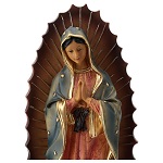 nostra signora di guadalupe statua resina 30 cm