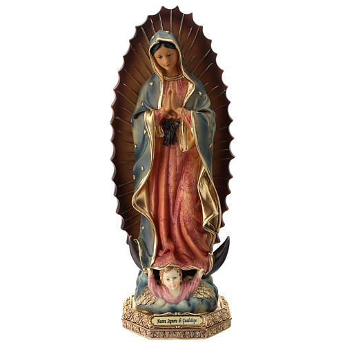 nostra signora di guadalupe statua resina 30 cm