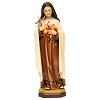 santa teresa di lisieux s. teresa del bambino gesu legno dipinto val gardena