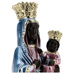 statua gesso madreperlato madonna di czestochowa