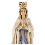 statua legno madonna di lourdes dipinta val gardena 150x150
