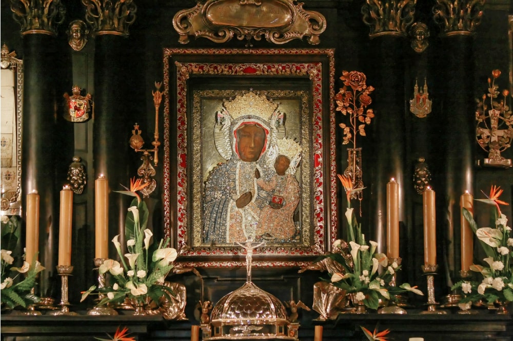 La Vergine Nera di Czestochowa dipinta da San Luca