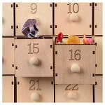 calendario 40x30x10 cm scena nativita con luci