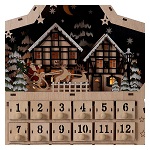 calendario dellavvento legno stella luce carillon 40x40x10 cm 150x150
