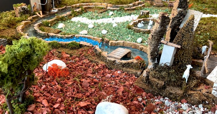 3 semplici metodi per creare l’effetto acqua in un presepe