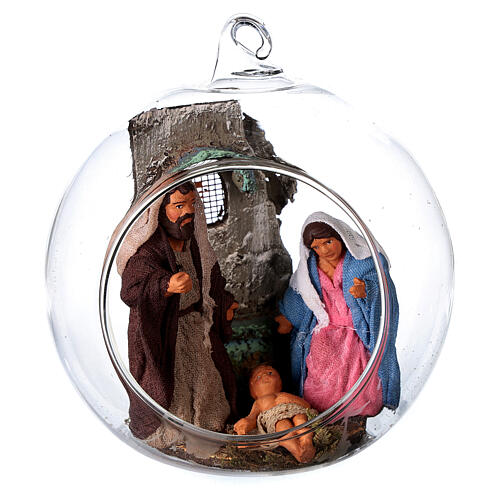 nativita palla vetro presepe napoletano 7 cm