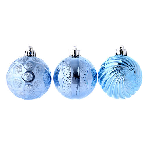 palla albero natale celeste 60 mm