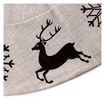 copribase albero natale cervo fiocchi di neve diam. 120 cm