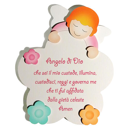 angelo di dio fiore bianco angelo rosa legno
