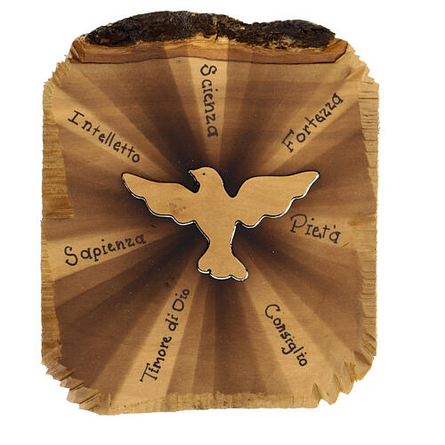 colomba spirito santo legno olivo azur loppiano