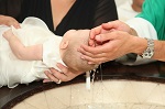 Newborn baby baptism