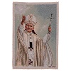 arazzo papa giovanni paolo ii con pastorale 40x30 cm