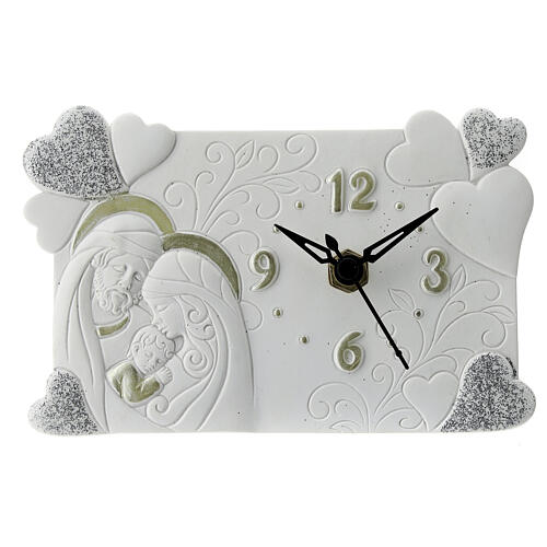 bomboniera matrimonio orologio sacra famiglia 9 cm