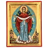 icona greca dipinta a mano madonna della misericordia 20x30