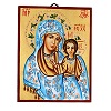icona madre di dio di kazan manto decorato