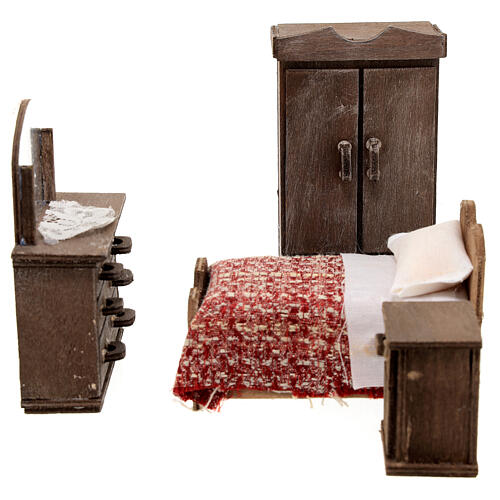 kit camera da letto 4 pz presepe 12 cm napoletano 10x10x5 cm