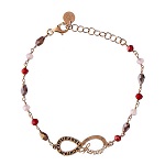 bracciale infinito rose zirconi agios