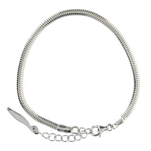 bracciale maglia snake argento 925 16-19 cm