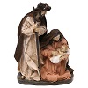 natività in resina vesti pesca e champagne 19 cm