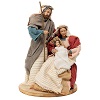natività resina stoffa dipinta a mano light of hope 25 cm