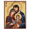 icona sacra famiglia dettagli incisi sfondo oro romania
