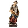 statua-santa-margherita-da-antiochia con croce legno dipinto val gardena