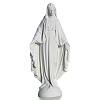 madonna sul mondo 25 cm marmo bianco carrara