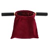 borsa portaelemosina velluto rosso con due manici