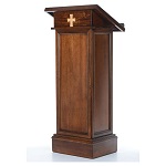 ambone modello assisi legno di noce marrone