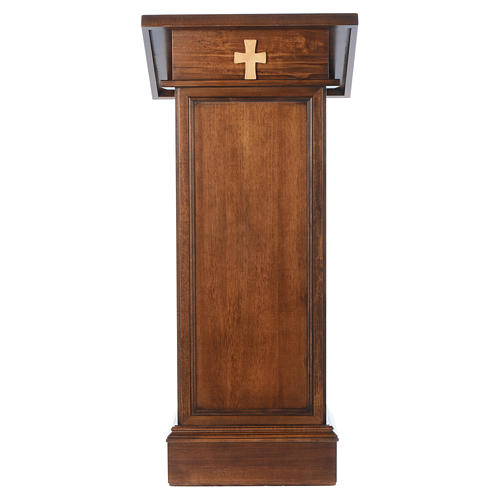 ambone modello assisi legno di noce marrone