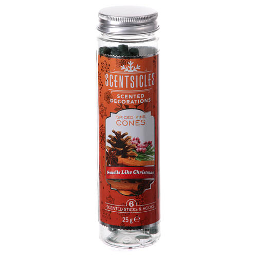 profumatore albero natale pigne e spezie scentsicles 6 bastoncini