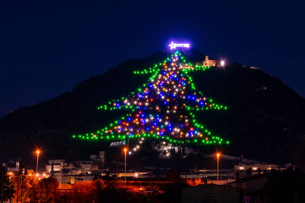 albero di natale di gubbio