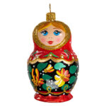 matrioska decorazione vetro soffiato albero di natale