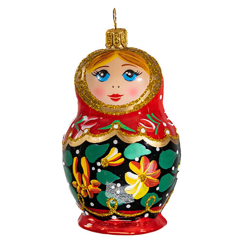 matrioska decorazione vetro soffiato albero di natale