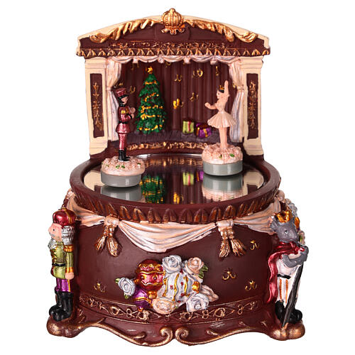 schiaccianoci e ballerina carillon movimento danza 12x10x10 cm